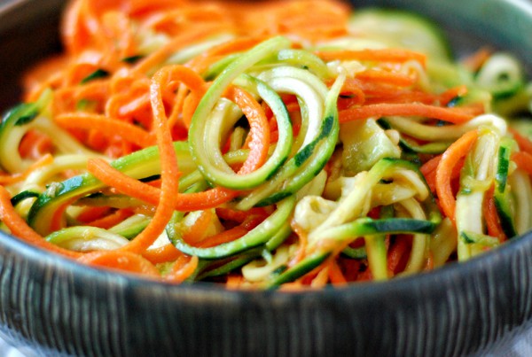 Carrots and Courgettes Noodles