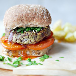 Quinoa and Potato Burger - Essential Vegan