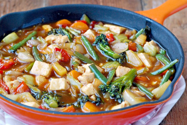 Sweet and Sour Vegetables Stir Fry